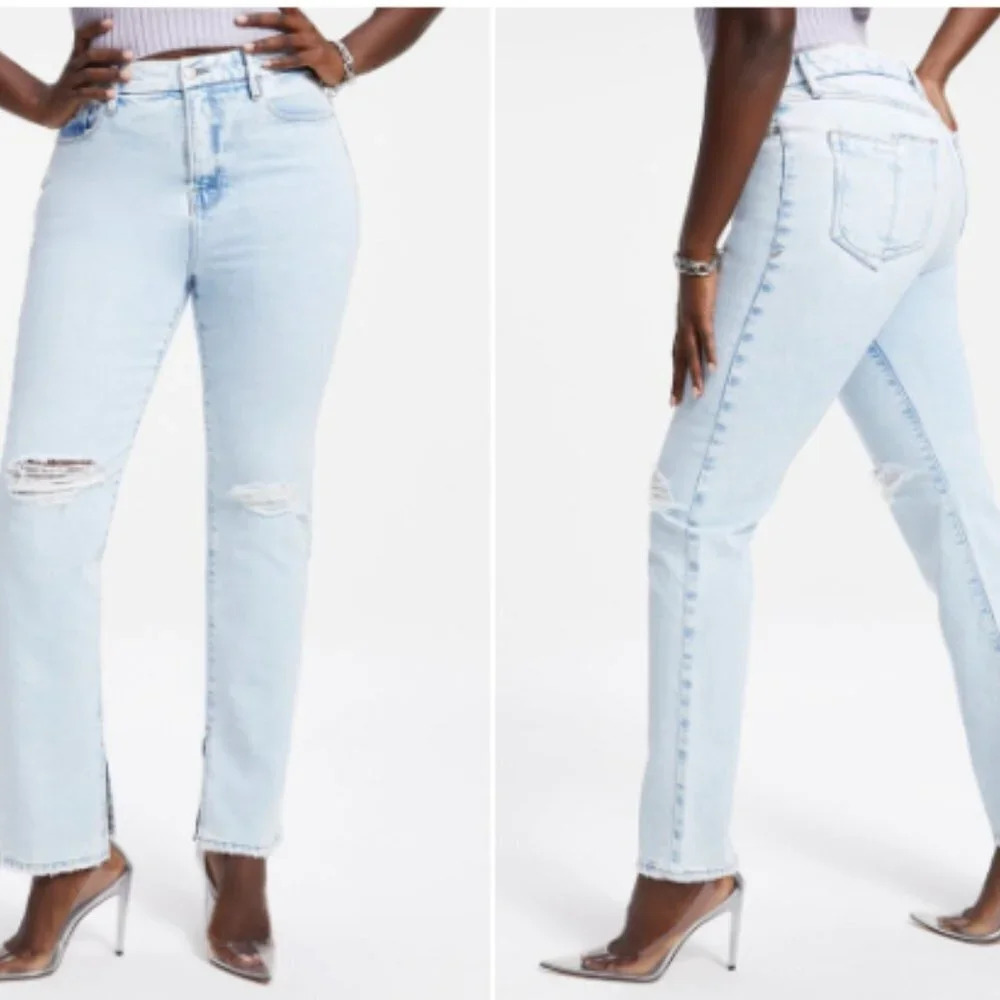 Good American GA-CLEAR Good Boy Jeans Sz: 8